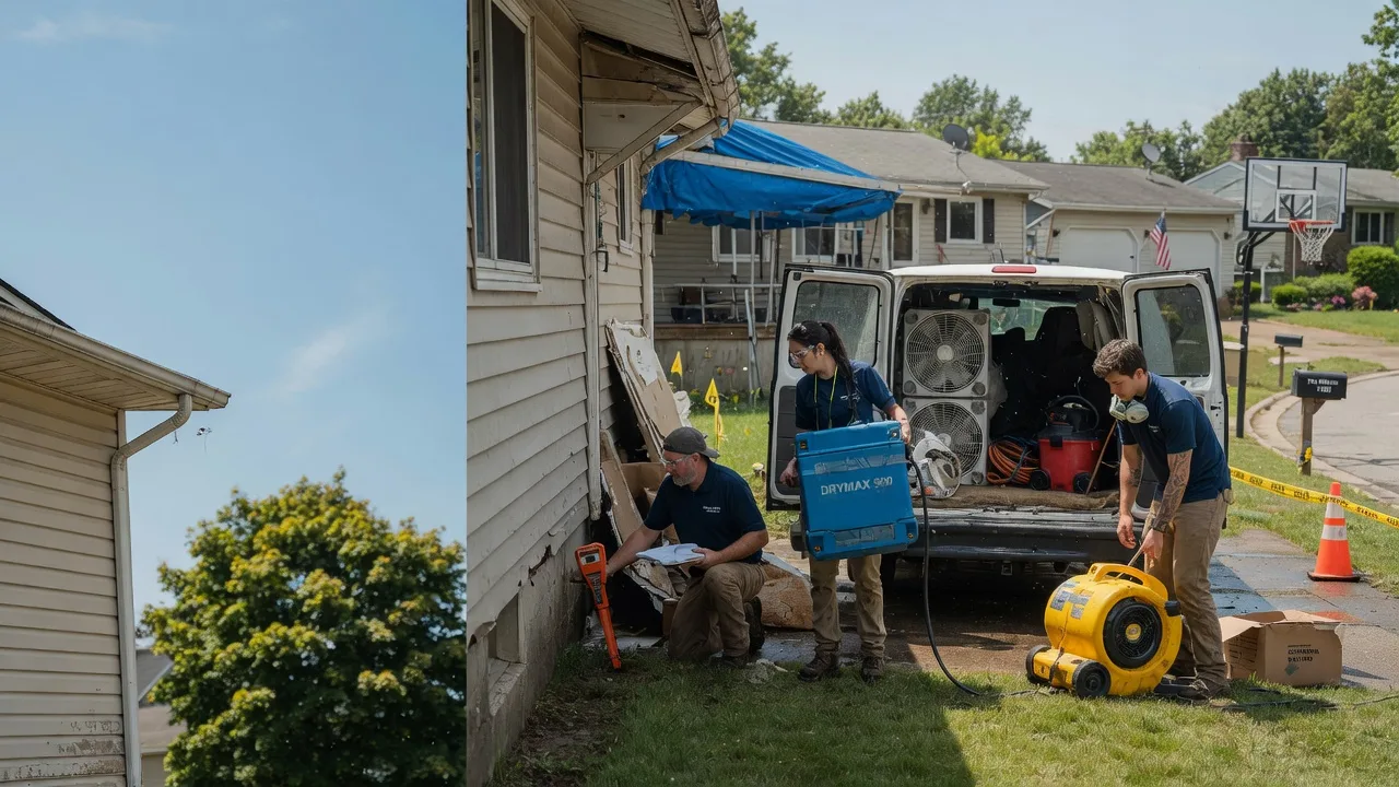 Ceiling Leak Cleanup in Scott, OH near me
